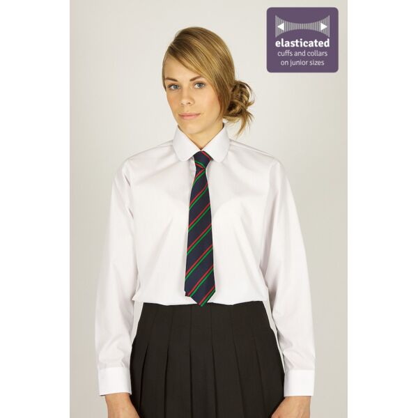 Long Sleeve Non Iron Katie Collar Blouse - Twin Pack - junior Thumbnail