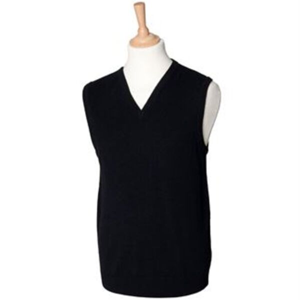 HB731mg - Sleeveless lambswool v-neck jumper Thumbnail