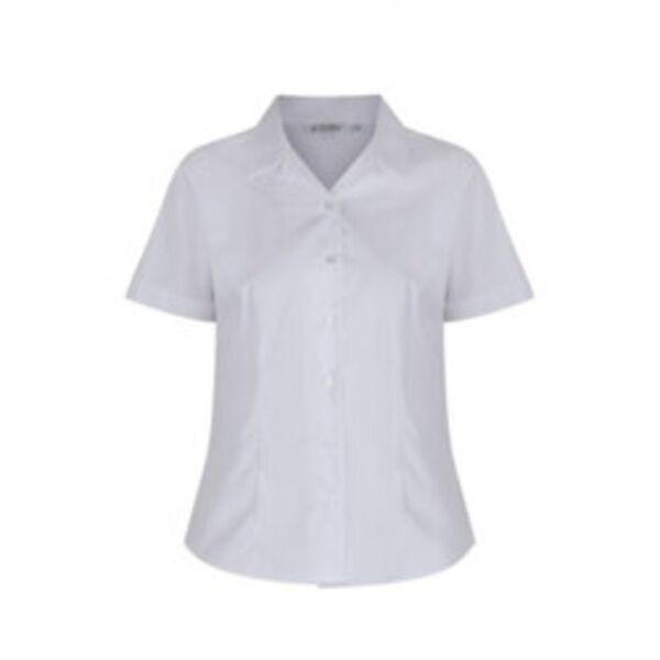 Short Sleeve, Non Iron fitted Revere Collar Blouses - Twin pack - senior  Thumbnail